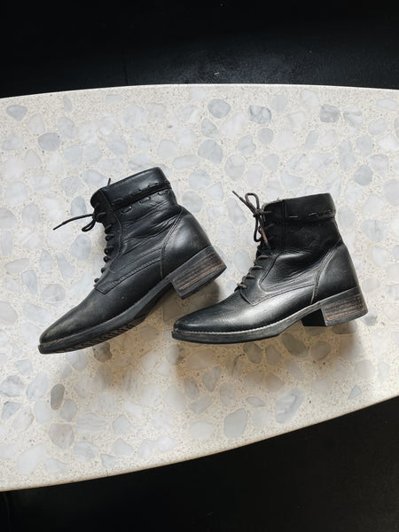 Leather Combat Boots | 7