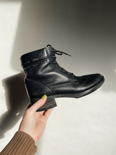 Leather Combat Boots | 7
