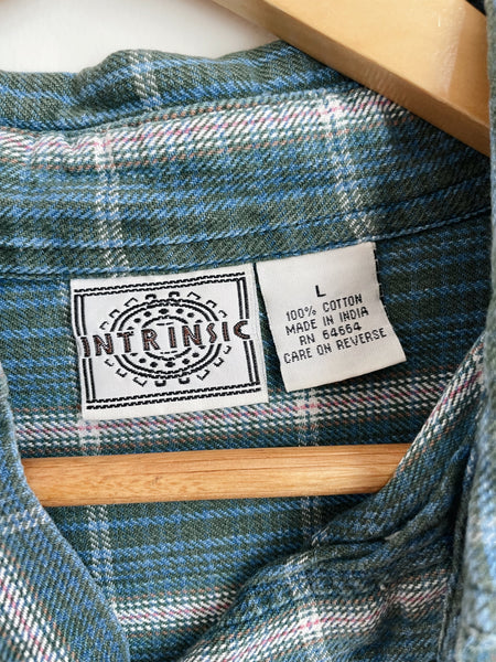 Indian Cotton Plaid Shirt